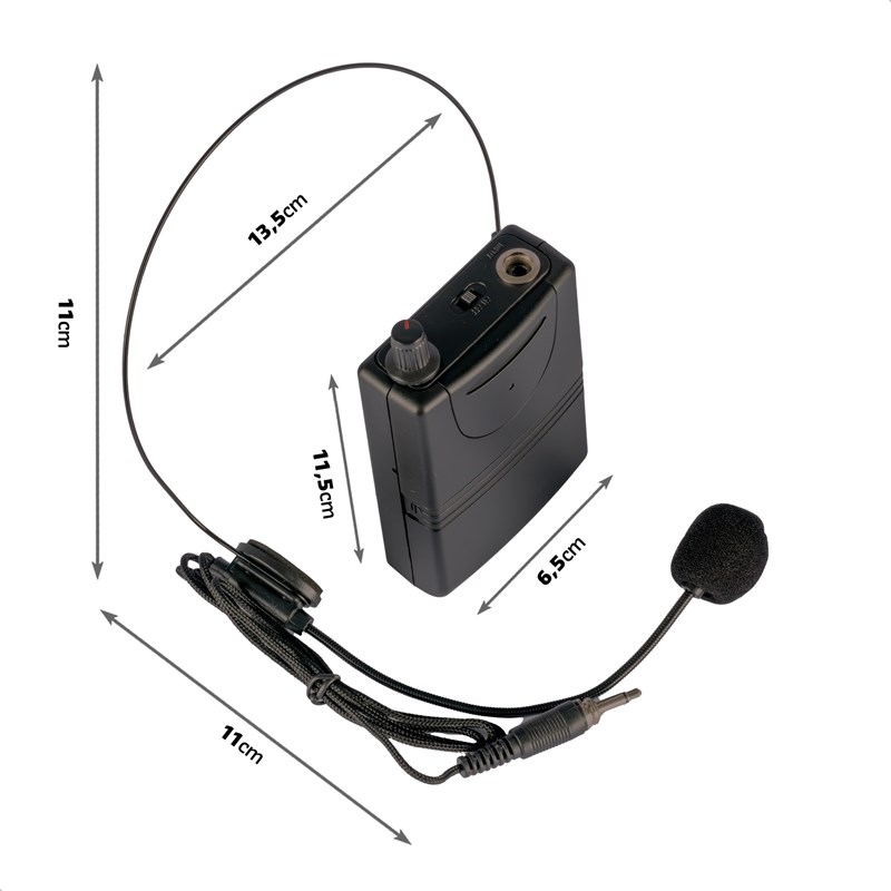 Micro casque UHF sans fil - 865MHz
