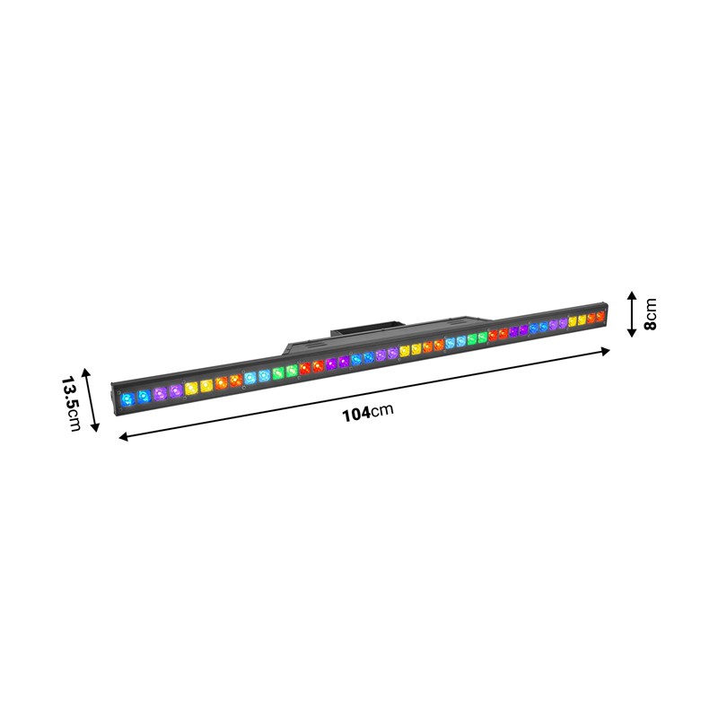 Barre LED Beam 40x3W RGB 3-en-1 - Effet Club DJ
