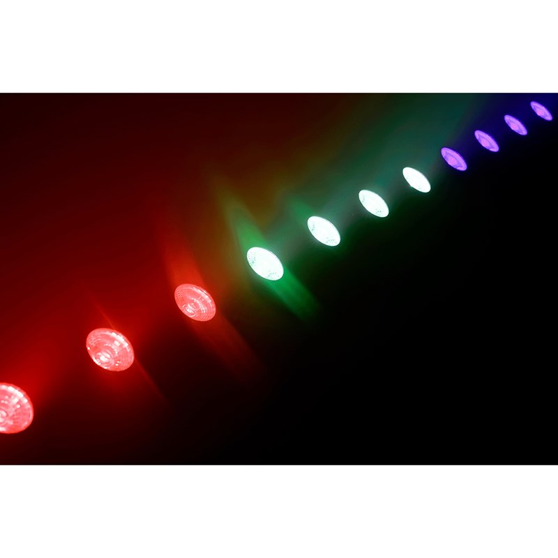Barre LED RGB 12x3W - DMX 3 zones - détection audio RGB
