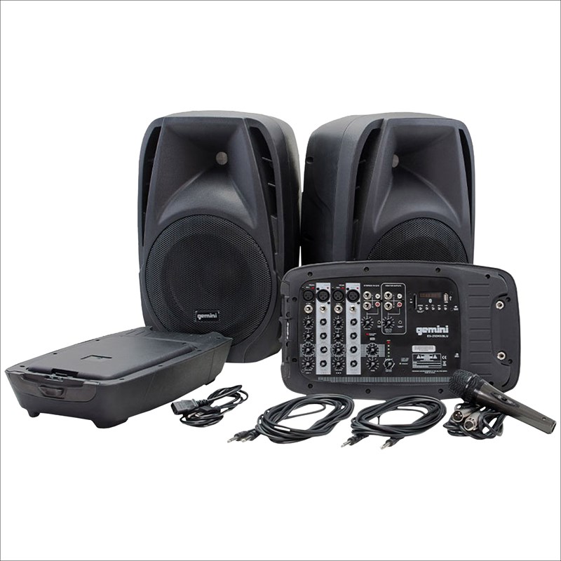 Système amplifié 2x10" avec mixeur et Bluetooth