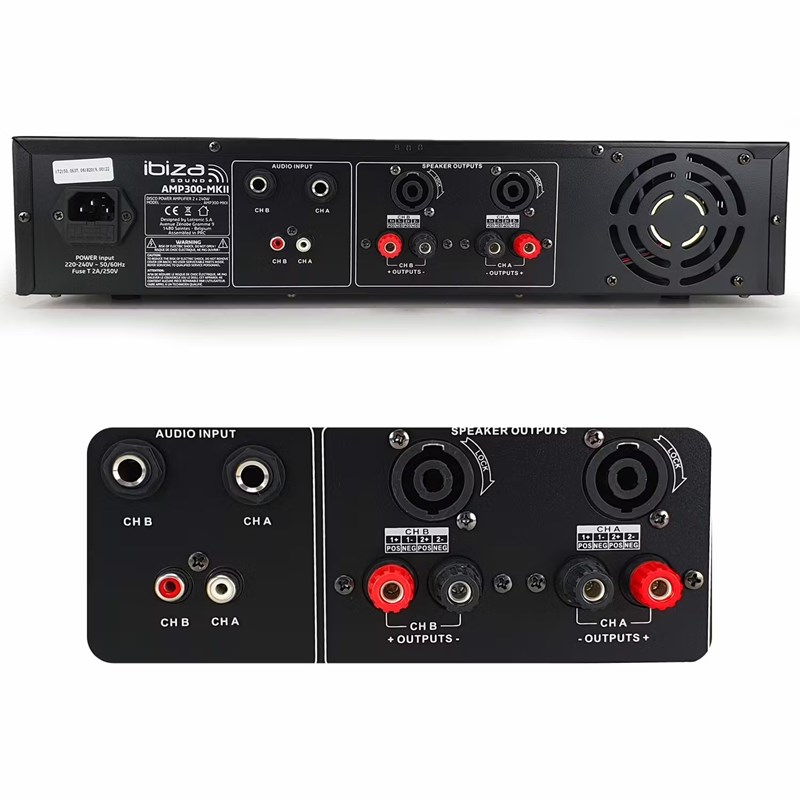 Pack Ampli 480W - Table de mixage Bluetooth 2 canaux