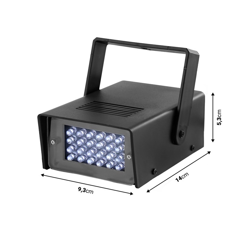 Stroboscope à LED compact lumineux