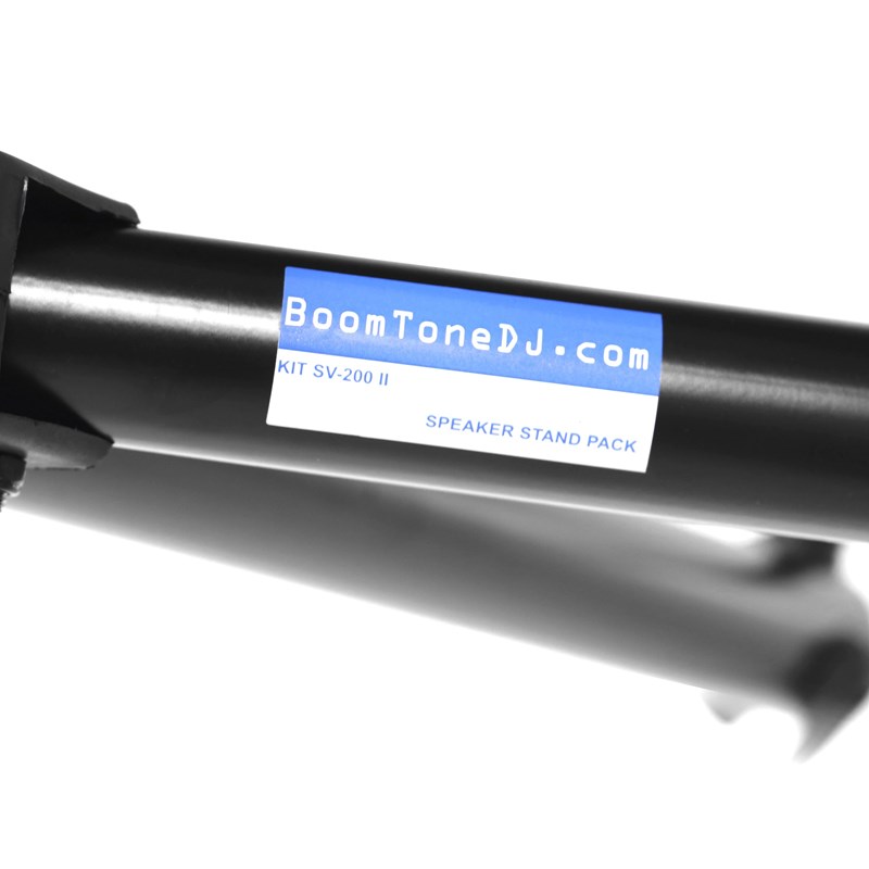 2 pieds d'enceintes en métal noir réglable enceinte