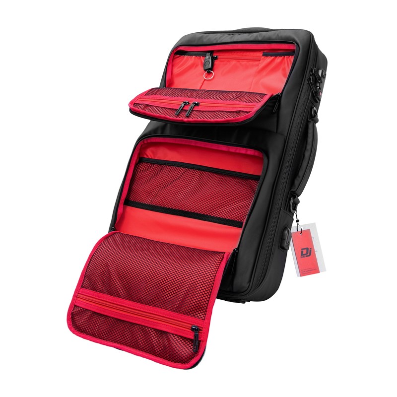 Sac à dos rembourré pour contrôleur DJ - Serrure compartiment