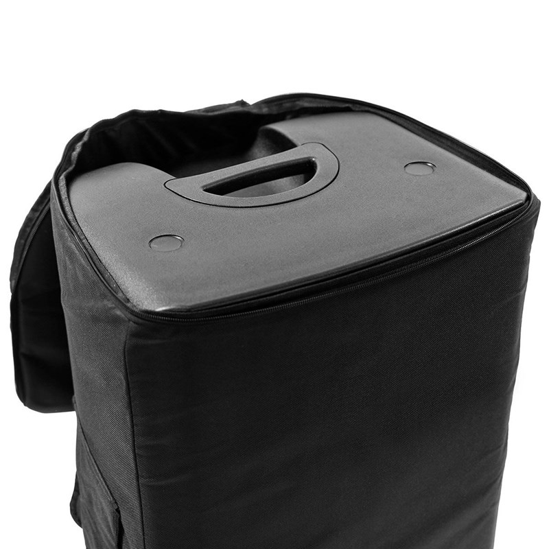 Housse de protection pour enceinte 15” - poignée renforcée - Elokance - e15A cover ouverte