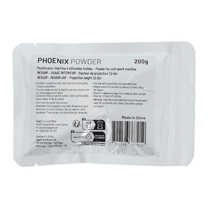 Poudre pour machine à étincelles froides - 200g effet