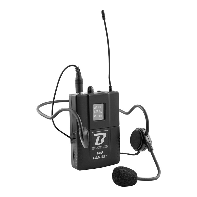 Micro serre-tête sans fil UHF 663.5MHz - Autonomie 6h - 80m système