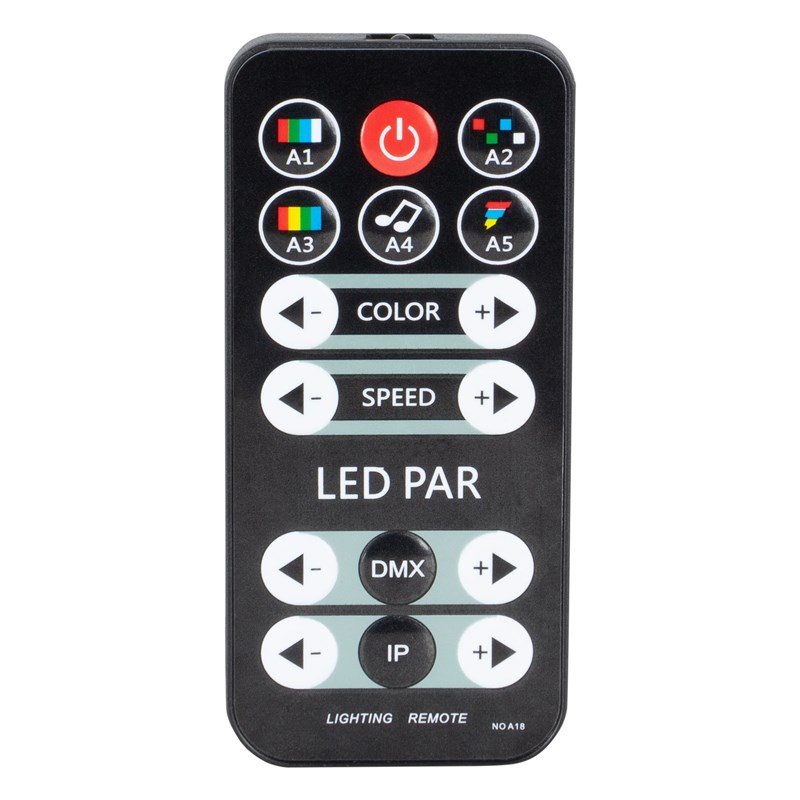 Projecteur PAR LED - 12 x 3W RVB 3-en-1 - Télécommande incluse ambiance