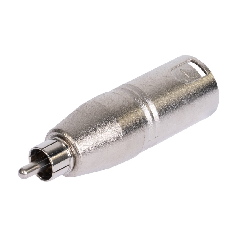 ADAPTATEUR XLR MALE - RCA MALE - VERSION LONGUE