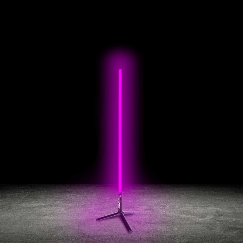 Tube LED RVB 1,0m - Trépied + Télécommande + App - Noir décoratif