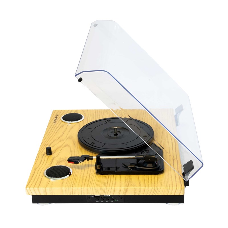 Platine vinyle vintage - Haut-parleurs intégrés - BT, USB/SD & Enregistrement audio