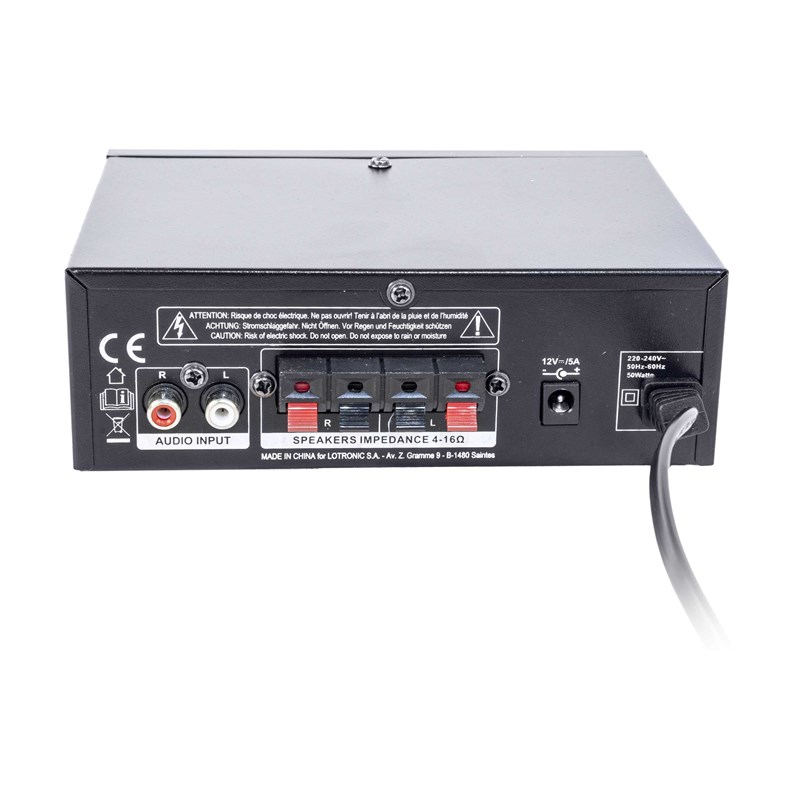 Kit Karaoké complet - Ampli 2x50W, 2 enceintes, micro, BT & USB fête