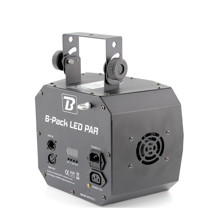 Jeu de lumière LED multicolore - strobe & télécommande - DJ 6 Pack LED PAR DMX