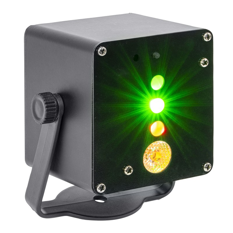 Effet LED 3W + Laser RVB - Sur batterie automatique