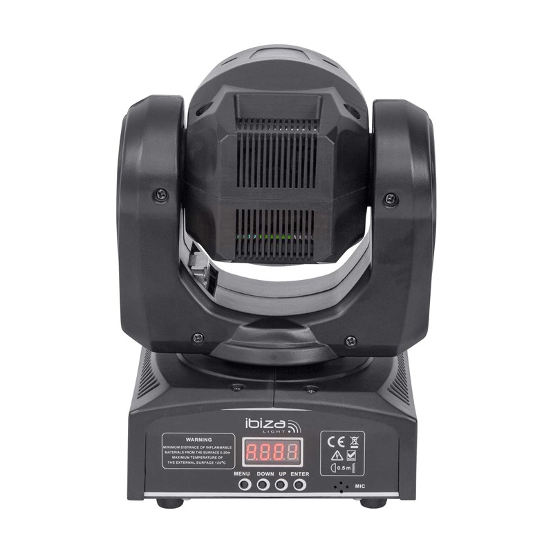 Lyre SPOT avec Anneau d'effets LED RVB - 30W - DMX Stroboscope