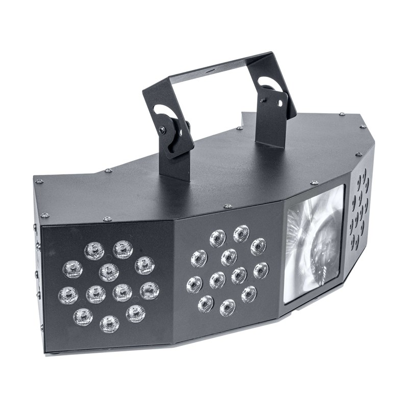 Effet LED 3-en-1 avec DMX - Wash, Moonflower & Strobe DJ fête