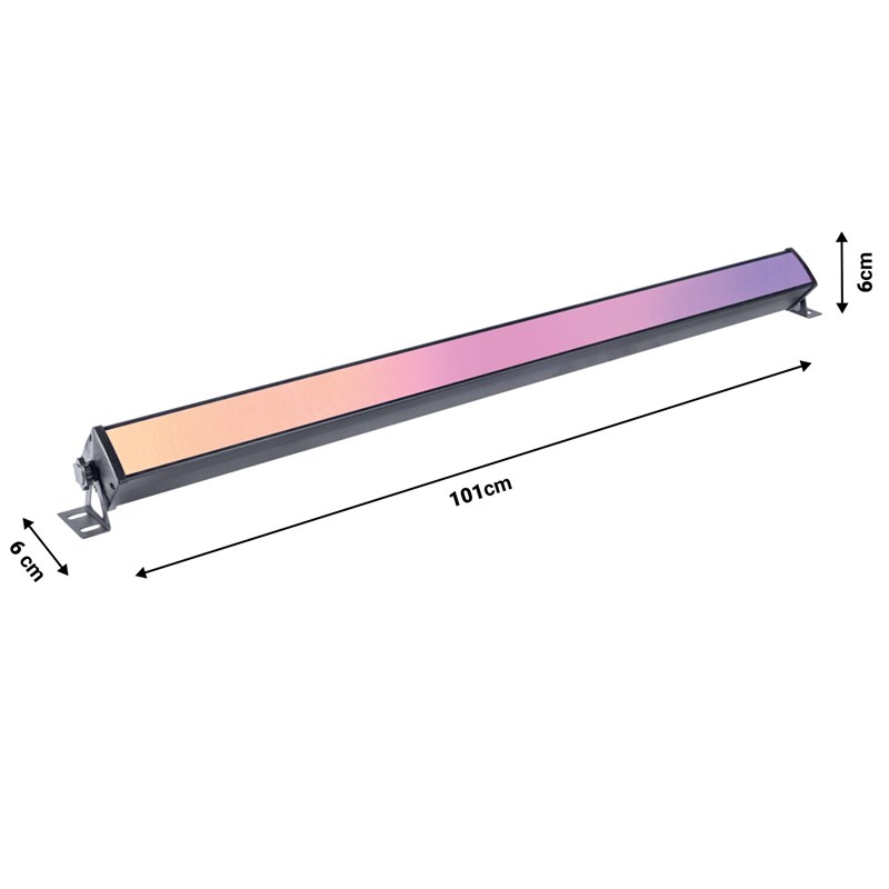 Barre d'Animation LED RGB 3-En-1 - DMX - BARLED200-FX dimensions