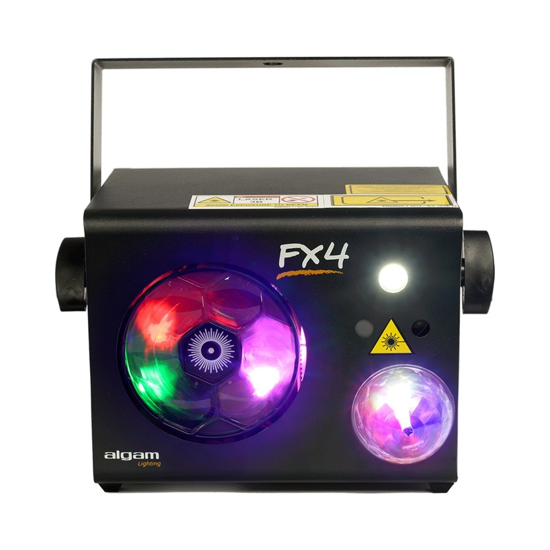 Projecteur Combo LED 4-en-1 -  Laser 9x3W