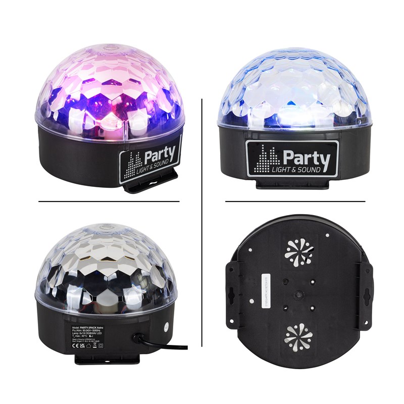 Pack 3 effets lumineux LED - Astro, Derby & Stroboscope jeux