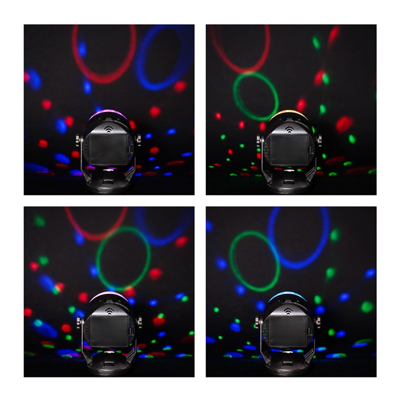 Boule disco RVB - Mini effet LED avec ventouse - Alim. USB ou piles ambiance