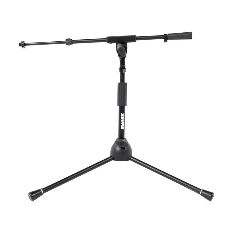 Pied de micro compact réglable avec perche - Profil bas microphone