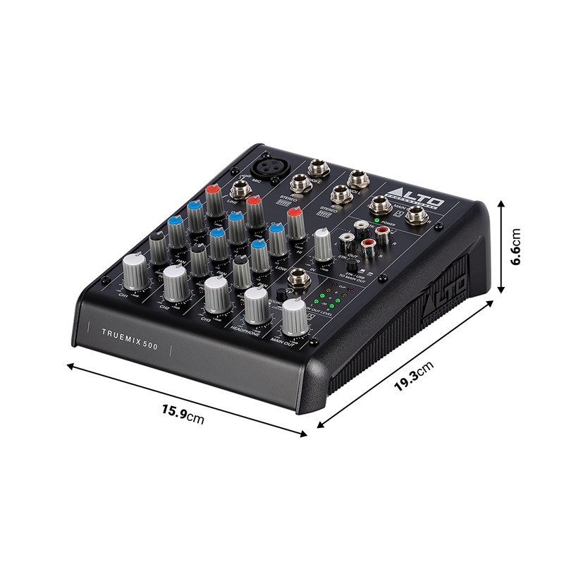 Table de mixage analogique - 5 canaux - USB dimensions