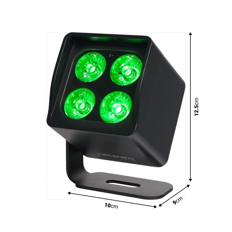 Projecteur PAR LED 4 x 4W RGBWW sur batterie - IP65 éclairage