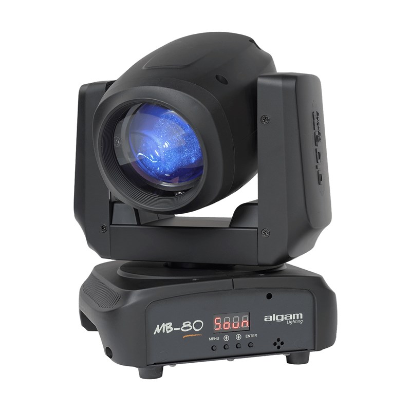 Projecteur lyre Beam 80 W avec gobos et prisme rotatif - Dimmer