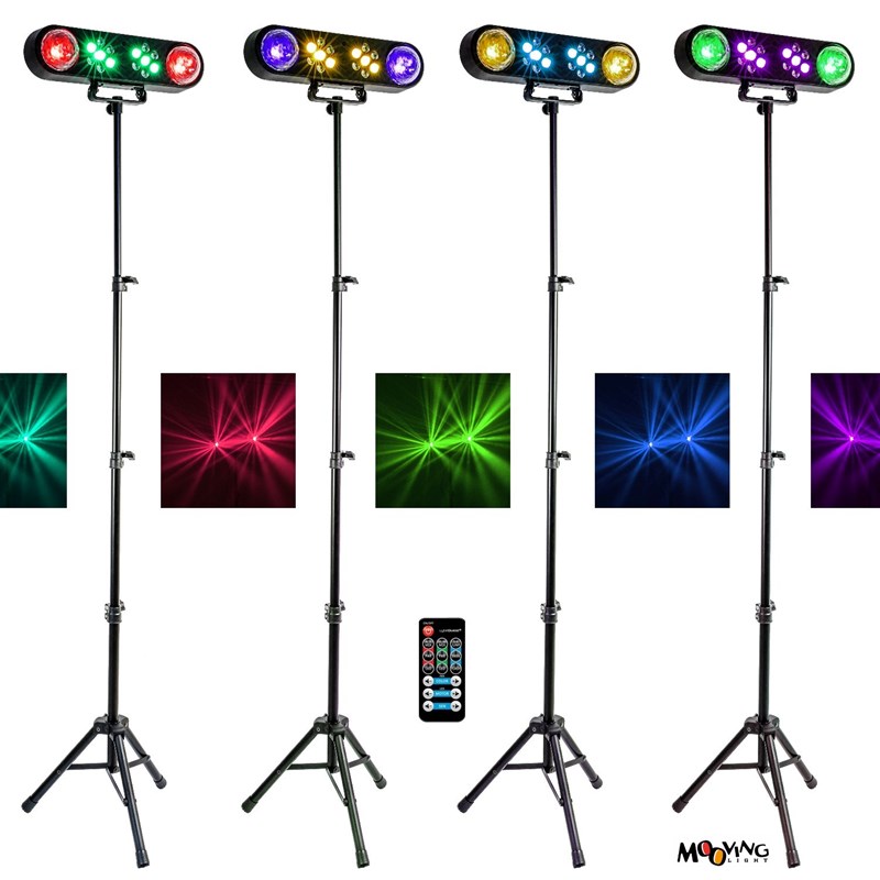 Pack Enceinte portable 800W - Portique lumière PAR Astro - Micro