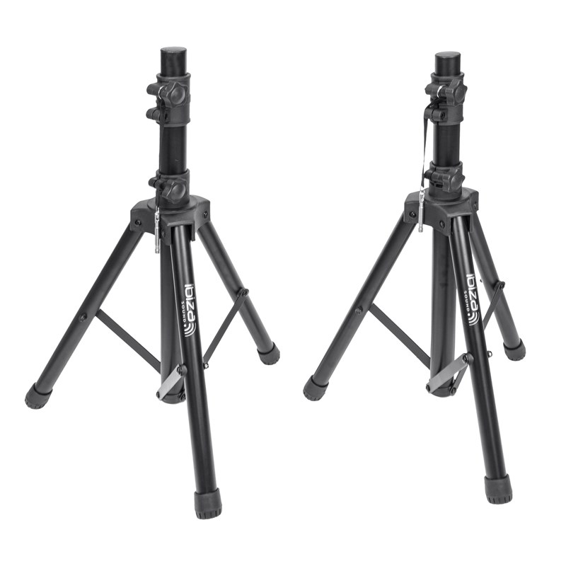 Paire de Supports Enceintes - Hauteur max 1,20m - Housse de Transport trépied