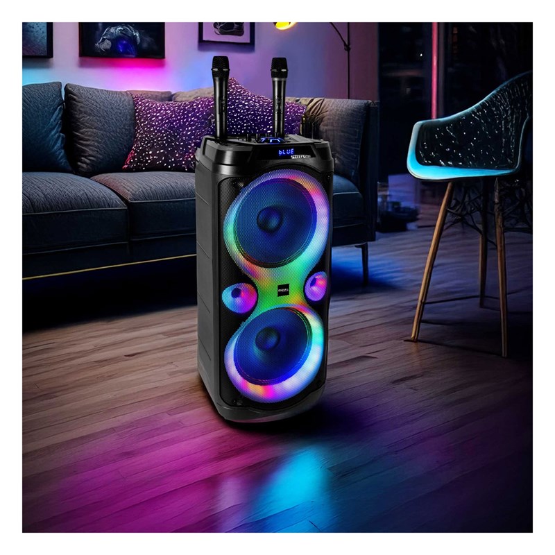 Enceinte Karaoké - 2 x 10" 1000W - Cadeau Enfant