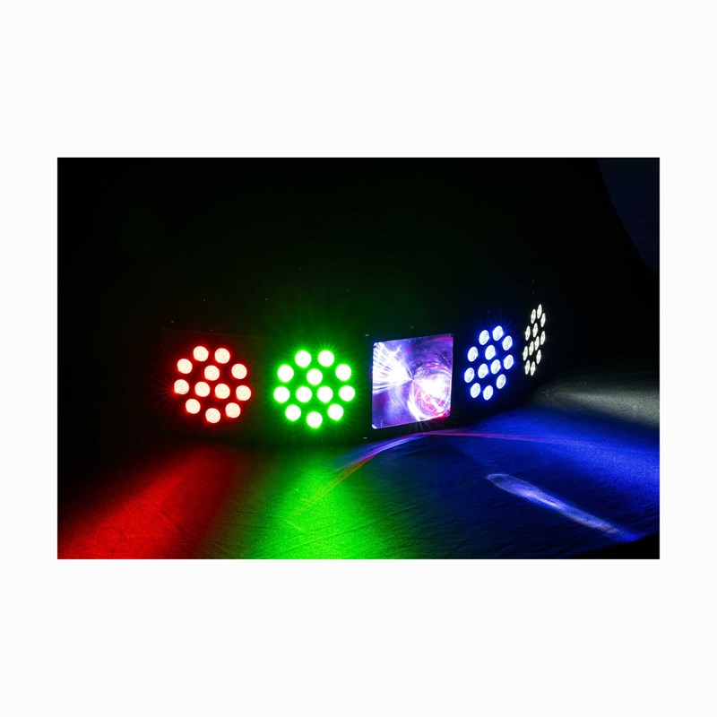 Effet LED 3-en-1 avec DMX - Wash, Moonflower & Strobe scène