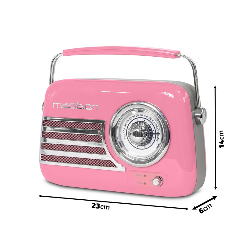 Radio vintage sur batterie - BT, USB