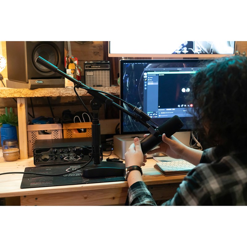 Pied de micro compact réglable avec perche gaming