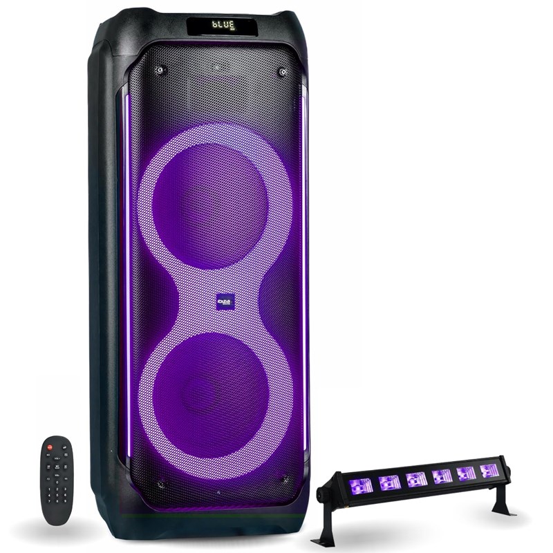Pack Enceinte Autonome Bluetooth 1200W - Barre Lumière UV