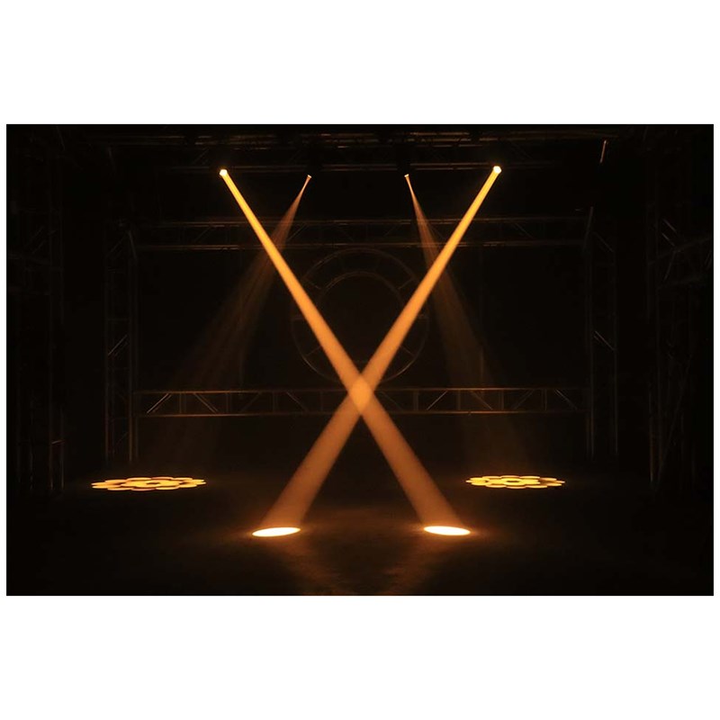 Projecteur lyre Beam 80 W avec gobos et prisme rotatif - stroboscope