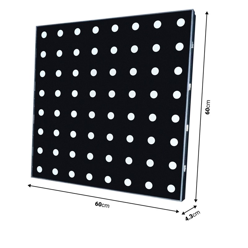 Piste de danse composée de 25 dalles lumineuses - DIMENSIONS