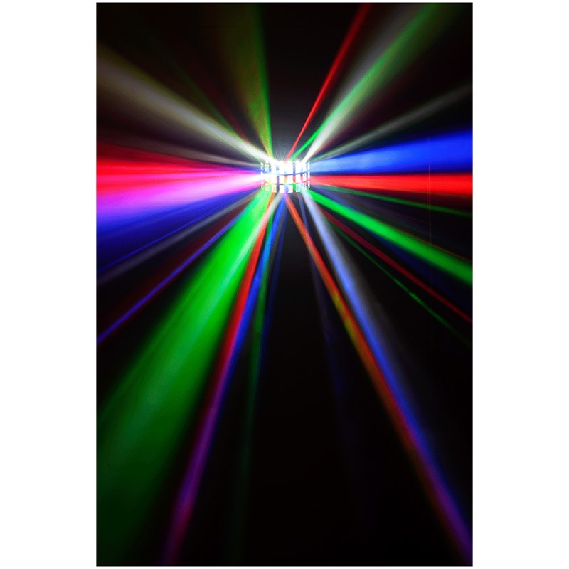 Effet LED 2-en-1 derby + strobe - 4x3W RGBW - DMX