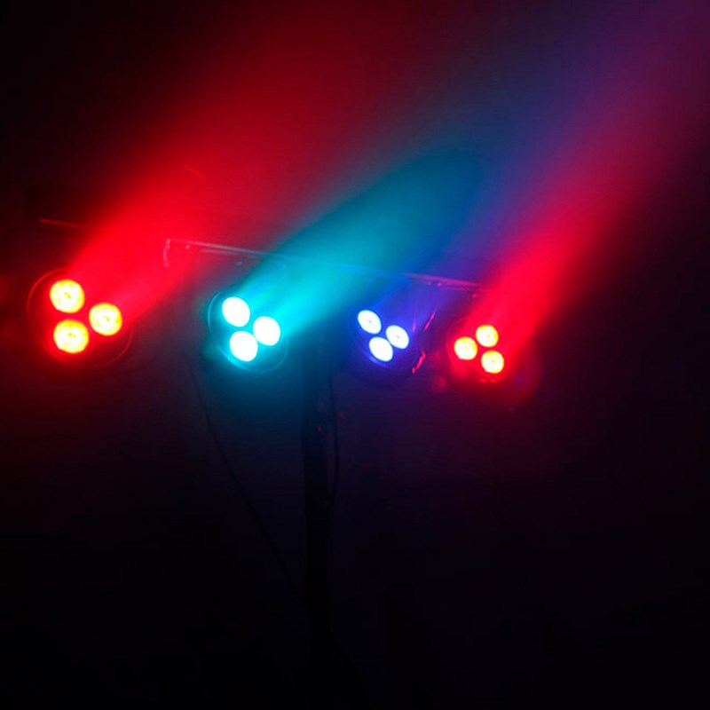 Kit 4 PAR LED RGBW sur trépied - 60W - DMX événement