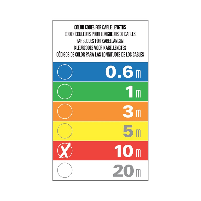 Câble DMX Mâle / Femelle - 10m