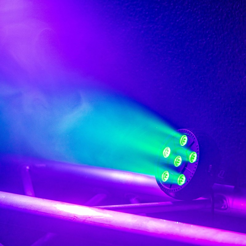 Projecteur PAR LED - 6 x 3W faisceau