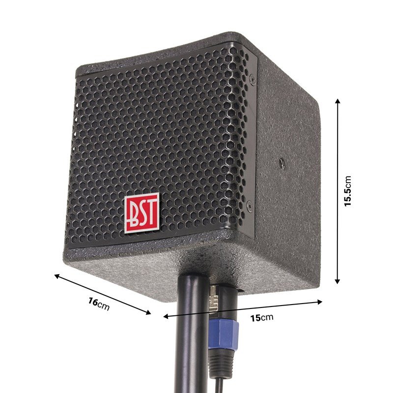 Système amplifié 2.1 - Satellite - dimensions