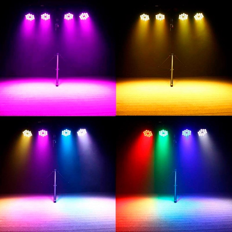 Projecteur PAR LED Spoty - 14x10W RGBW - DMX - Strobe DJ