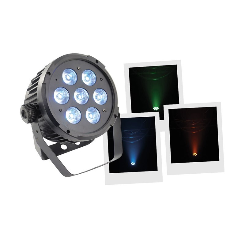 Projecteur PAR à LED - 7 x 10W RGBWA 5-en-1