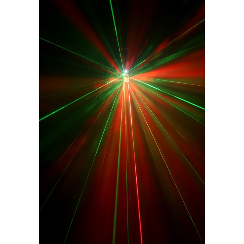 Projecteur Combo LED 4-en-1 -  Laser 9x3W