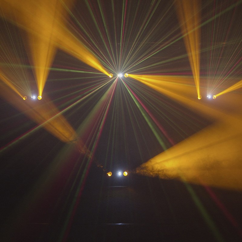 Effet Combiné 3-en-1 Moon Laser Strobe - DMX Derby Jeu de lumières