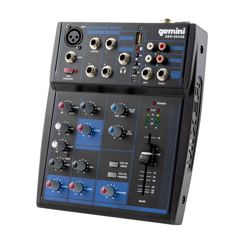 Table Mixage Console Analogique 5 Voies - XLR RCA JACK DJ