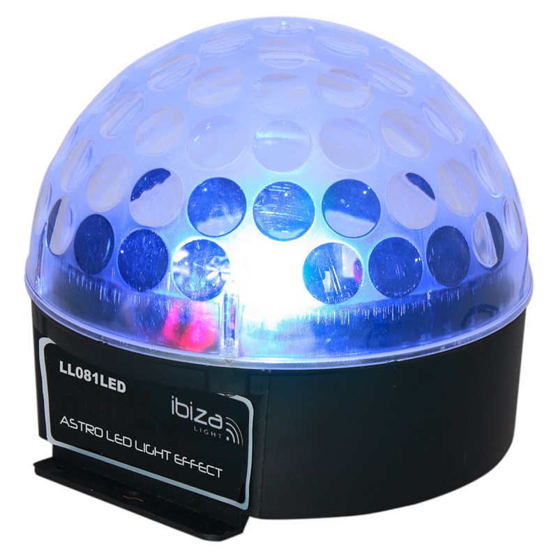 Effet de lumière à LED astro Ibiza light LL081LED 3 x 3W RGB - bleu