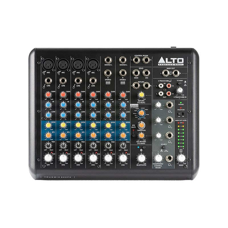 Table de mixage analogique - 8 canaux USB BT FX connectique