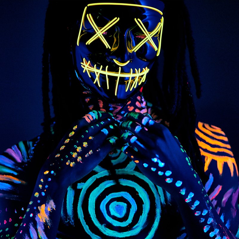 Projecteur Lumière Noire Ultraviolet UV 12x1W Club DJ